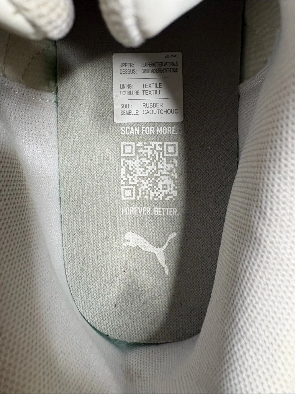 Puma Women's White Low-Top Leather Sneakers Size 7.5